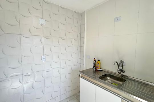 Cozinha de apartamento à venda com 2 quartos, 51m² em Taboão, Guarulhos