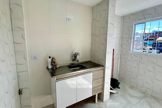 Cozinha de apartamento à venda com 2 quartos, 51m² em Taboão, Guarulhos