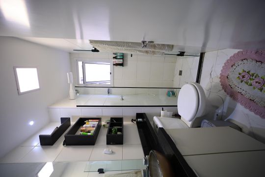 Banheiro de apartamento para alugar com 2 quartos, 41m² em Vila Buenos Aires, São Paulo