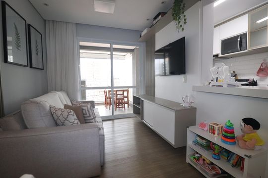 Sala de apartamento para alugar com 2 quartos, 59m² em Vila Sao Pedro, Santo André