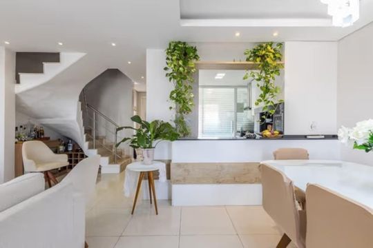Sala de casa de condomínio para alugar com 3 quartos, 160m² em Estância Velha, Canoas