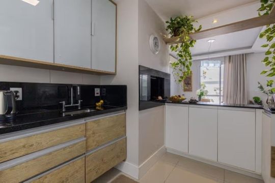Cozinha de casa de condomínio para alugar com 3 quartos, 160m² em Estância Velha, Canoas