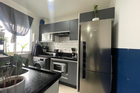 Cozinha de apartamento à venda com 2 quartos, 40m² em Canudos, Novo Hamburgo