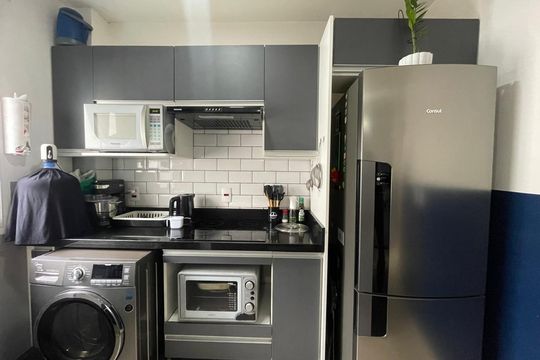 Cozinha de apartamento à venda com 2 quartos, 40m² em Canudos, Novo Hamburgo