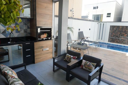 Área Gourmet de casa de condomínio à venda com 3 quartos, 150m² em Alphaville, Santana de Parnaíba