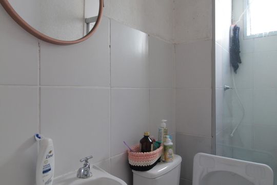 Banheiro Social de apartamento para alugar com 2 quartos, 43m² em Trevo, Belo Horizonte