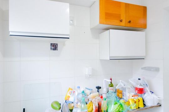 Cozinha de apartamento para alugar com 2 quartos, 37m² em Jardim Albertina, Guarulhos