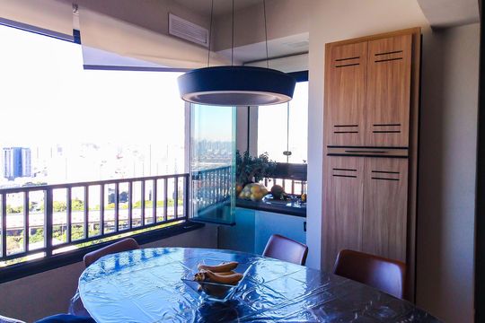Varanda da Sala de apartamento à venda com 2 quartos, 58m² em Brás, São Paulo