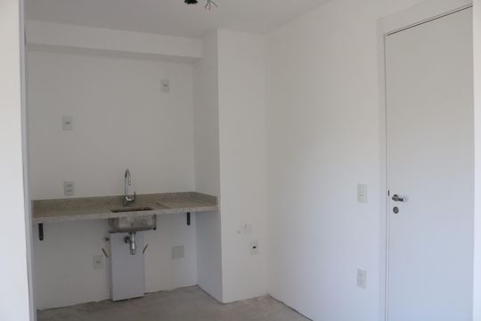 Cozinha de kitnet/studio à venda com 1 quarto, 22m² em Perdizes, São Paulo