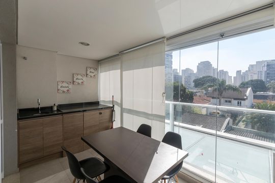 Varanda de apartamento para alugar com 1 quarto, 42m² em Cidade Monções, São Paulo