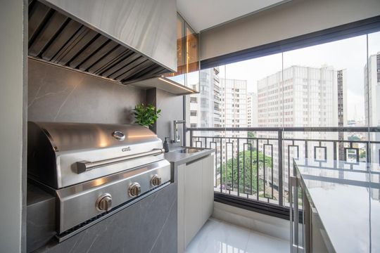 Varanda de apartamento à venda com 3 quartos, 177m² em Perdizes, São Paulo