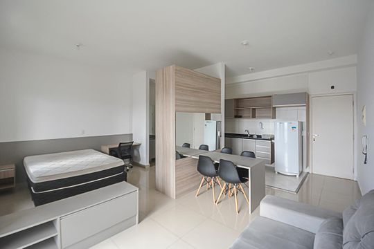 Sala de apartamento para alugar com 1 quarto, 42m² em Jardim do Mar, São Bernardo do Campo