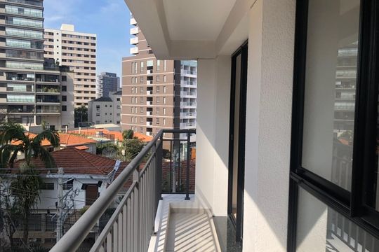 Varanda de apartamento à venda com 1 quarto, 30m² em Sumaré, São Paulo