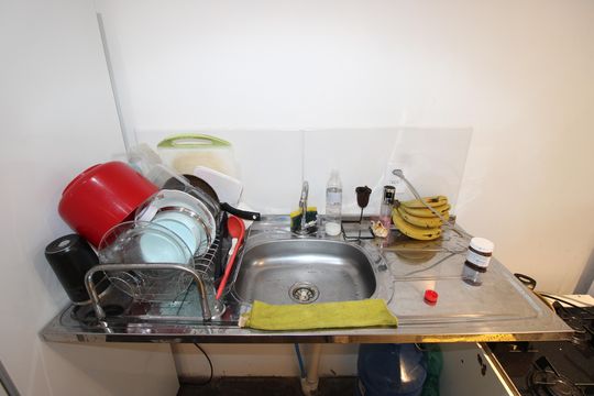 Cozinha de apartamento para alugar com 2 quartos, 43m² em Itaim Paulista, São Paulo