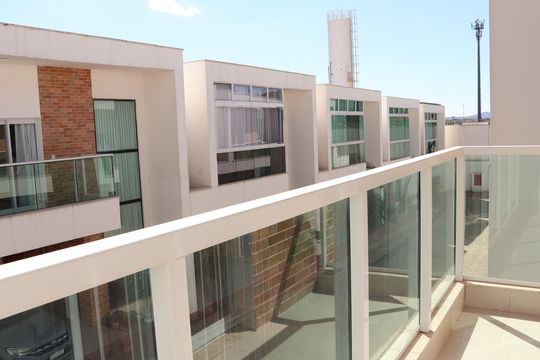 Varanda - Suíte 1 de casa de condomínio à venda com 3 quartos, 125m² em Vila Jardim Vitoria, Goiânia