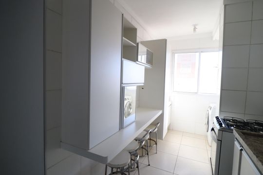 Cozinha de apartamento para alugar com 2 quartos, 74m² em Patrimônio, Uberlândia