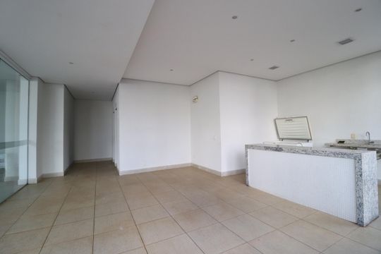 Área comum - Salão de festas de apartamento para alugar com 2 quartos, 74m² em Patrimônio, Uberlândia