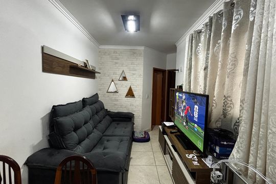 Sala - Sala de Jantar de apartamento à venda com 2 quartos, 74m² em Vila Homero Thon, Santo André