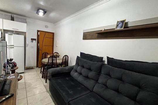 Sala - Sala de Jantar de apartamento à venda com 2 quartos, 74m² em Vila Homero Thon, Santo André