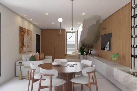 Foto 05 de casa de condomínio à venda com 3 quartos, 143m² em Villas do Jaguari, Santana de Parnaíba