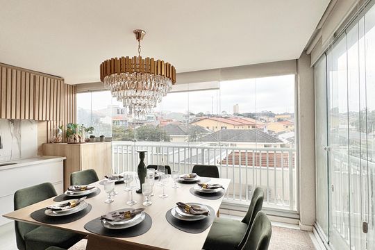 Sala de Jantar de apartamento à venda com 2 quartos, 98m² em Parque Sao Domingos, São Paulo