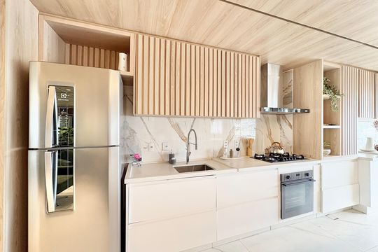 Cozinha de apartamento à venda com 2 quartos, 98m² em Parque Sao Domingos, São Paulo