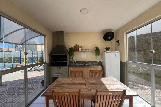 Área comum - Churrasqueira de apartamento à venda com 2 quartos, 48m² em Arvoredo Ii, Contagem