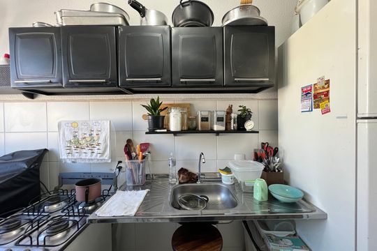 Cozinha - Armários de apartamento à venda com 2 quartos, 48m² em Arvoredo Ii, Contagem