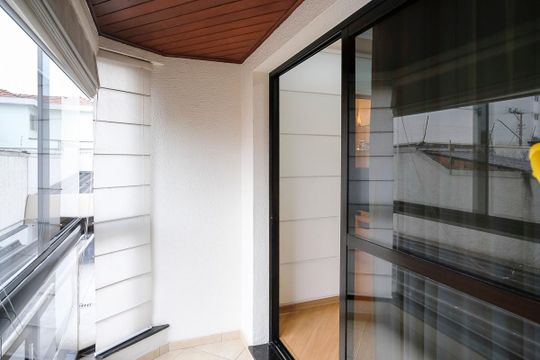 Varanda da sala de apartamento à venda com 3 quartos, 110m² em Vila Mussolini, São Bernardo do Campo