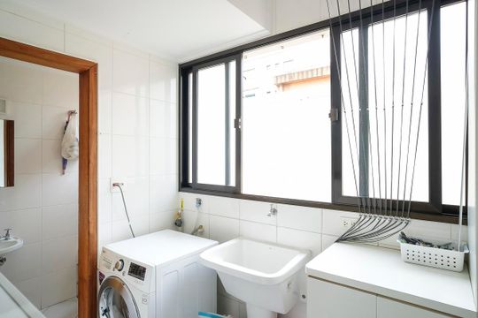 Área de serviço de apartamento à venda com 3 quartos, 110m² em Vila Mussolini, São Bernardo do Campo