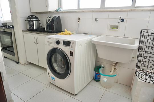 Área de Serviço de apartamento à venda com 3 quartos, 95m² em Santa Tereza, Belo Horizonte