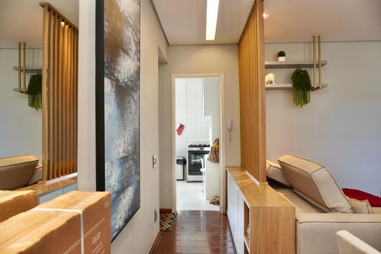 Sala - Corredor  de apartamento à venda com 3 quartos, 95m² em Santa Tereza, Belo Horizonte