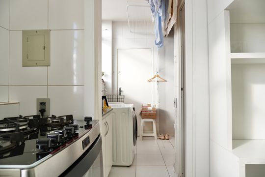Cozinha de apartamento à venda com 3 quartos, 95m² em Santa Tereza, Belo Horizonte