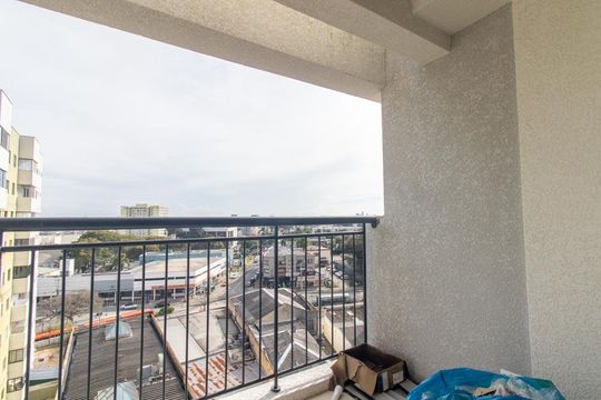 Varanda da Sala de kitnet/studio à venda com 1 quarto, 32m² em Água Verde, Curitiba
