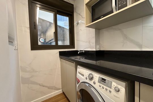 Área de Serviço de kitnet/studio para alugar com 1 quarto, 39m² em Saco dos Limões, Florianópolis