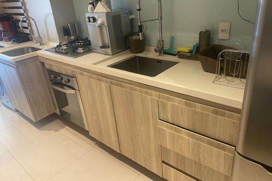 Cozinha de apartamento para alugar com 2 quartos, 81m² em Botafogo, Rio de Janeiro