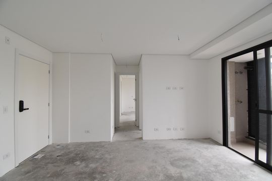 Sala e Cozinha de apartamento à venda com 2 quartos, 80m² em Juvevê, Curitiba