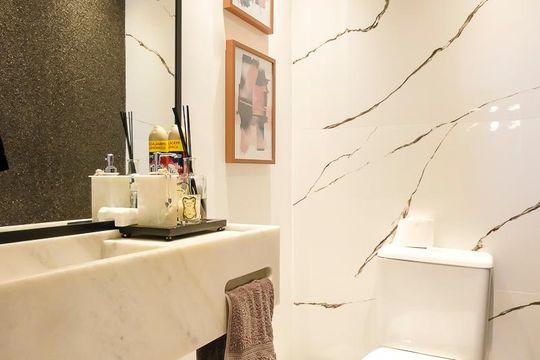 Lavabo de apartamento à venda com 3 quartos, 205m² em Boa Vista, São Caetano do Sul