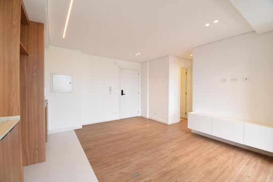 Sala e Cozinha de apartamento à venda com 3 quartos, 80m² em Juvevê, Curitiba