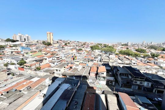 Varanda da Sala Vista de apartamento para alugar com 2 quartos, 37m² em Jardim Cachoeira, São Paulo