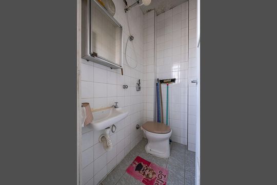 Área de Serviço - Banheiro de apartamento à venda com 3 quartos, 132m² em Cerqueira César, São Paulo