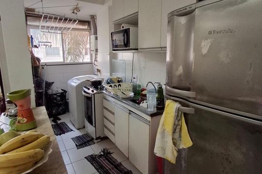 Cozinha de apartamento à venda com 2 quartos, 55m² em Vargem Grande, Rio de Janeiro