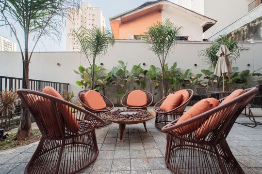 Área comum de apartamento para alugar com 1 quarto, 26m² em Vila Clementino, São Paulo