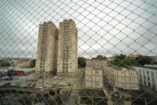 Varanda da Sala- Vista  de apartamento para alugar com 2 quartos, 55m² em Alves Dias, São Bernardo do Campo