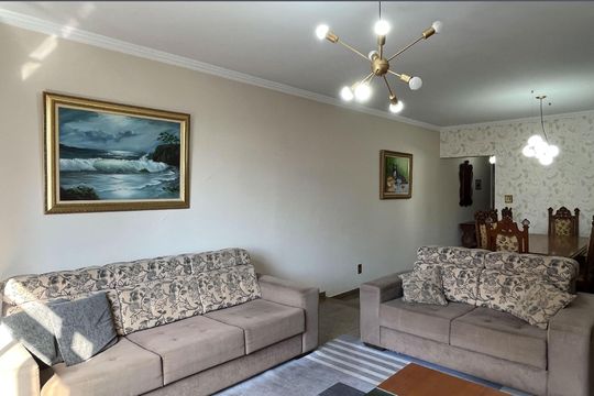 Sala de apartamento para alugar com 3 quartos, 170m² em Boqueirão, Santos