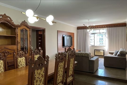Sala de apartamento para alugar com 3 quartos, 170m² em Boqueirão, Santos