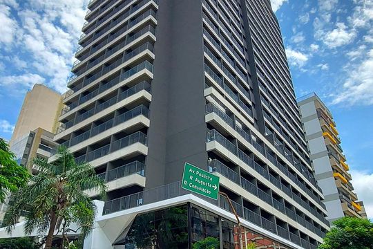 Fachada de kitnet/studio à venda com 1 quarto, 24m² em Bela Vista, São Paulo