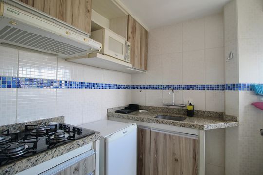 Cozinha de apartamento à venda com 1 quarto, 56m² em Juvevê, Curitiba