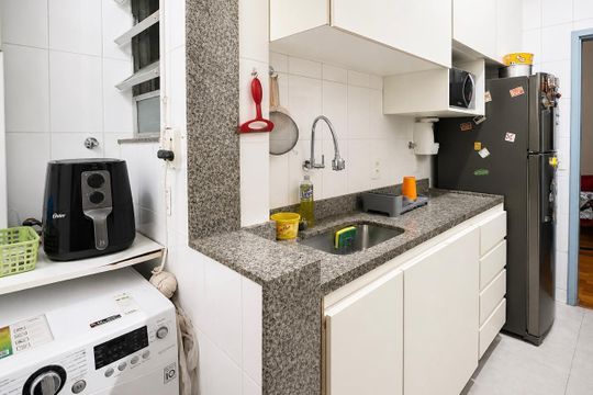 Cozinha de apartamento à venda com 2 quartos, 60m² em Andaraí, Rio de Janeiro