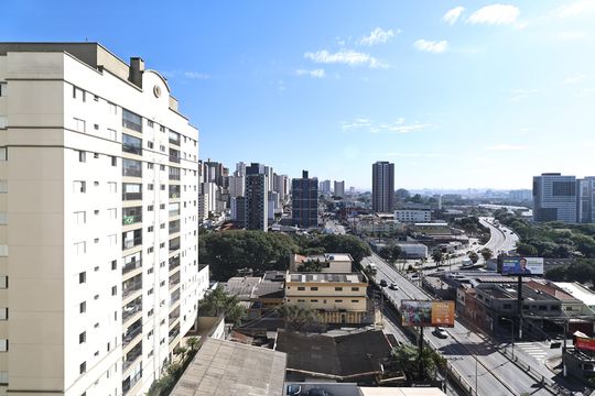 Vista da varanda gourmet de apartamento à venda com 3 quartos, 96m² em Jardim, Santo André